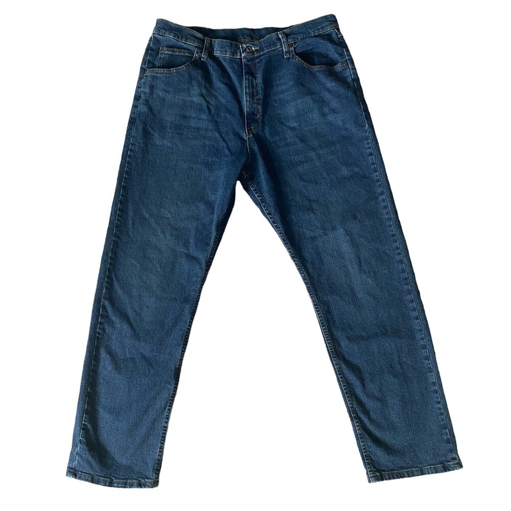 Wrangler Men's Straight Jeans - Indigo Blue Denim